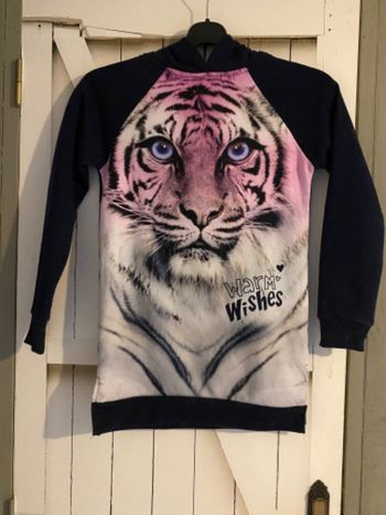 Pull long à capuche