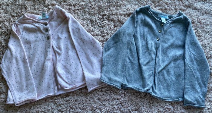 Lot de 2 gilets Obaïbi 18 mois