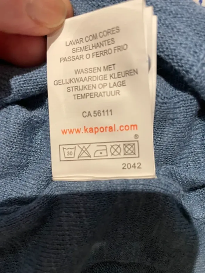 Pull homme Kaporal taille 44 - XXL coton et lin en très bon état - photo numéro 7