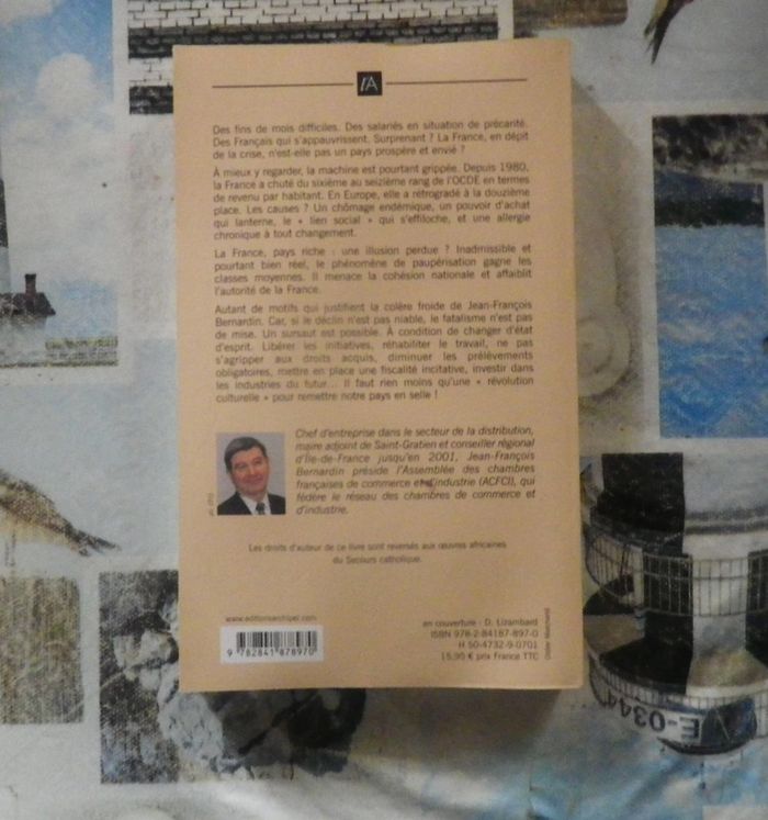 J'aime la France mais je suis en colère par Jean-François Bernardin Ed.L'Archipel - photo numéro 2