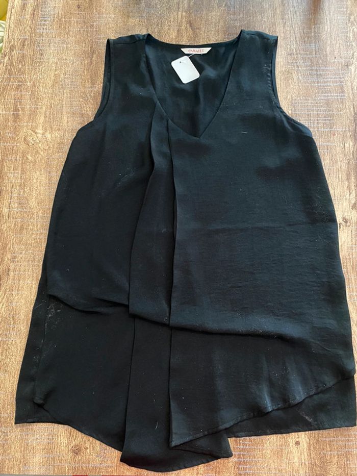 Débardeur noir taille 36 Camaïeu