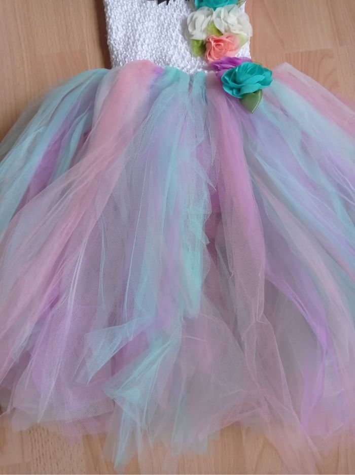 Déguisement licorne bustier blanc 4-5ans - photo numéro 4