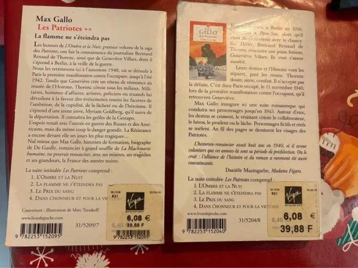 Les patriotes : tome 1 et 2 de Max Gallo - photo numéro 2