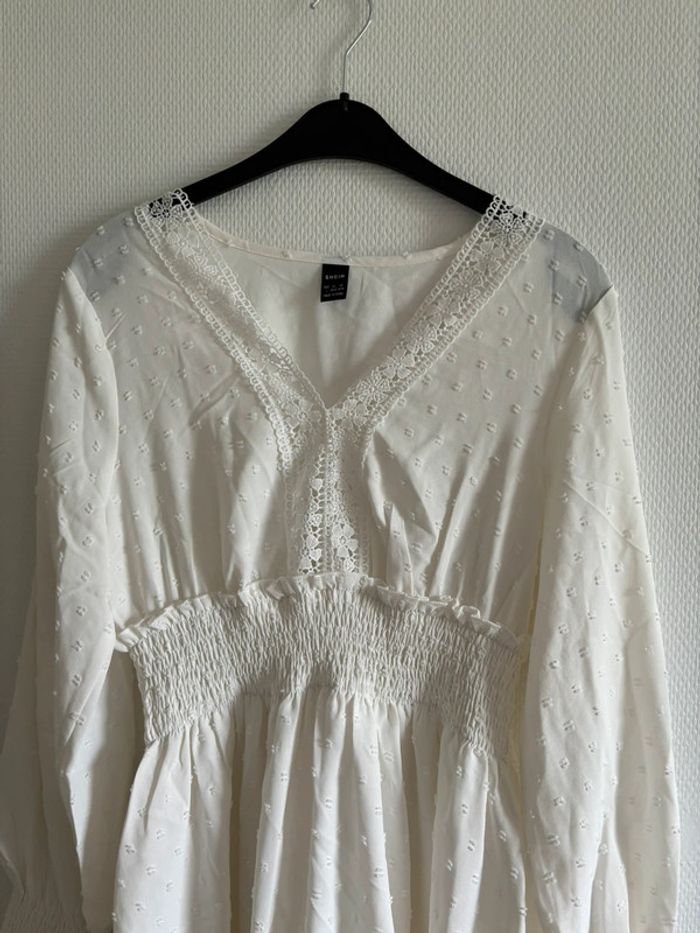 Robe blanche à pois blanc - photo numéro 2