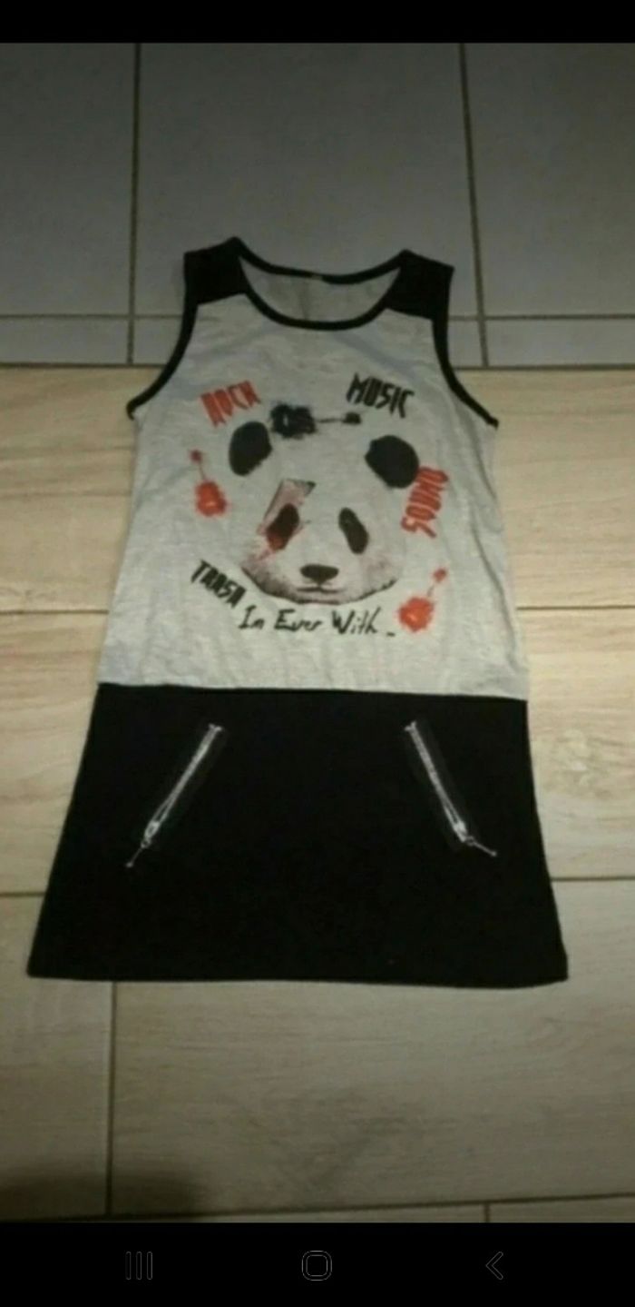 Robe d'été panda 8 ans