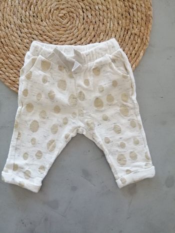 Jogging motifs dorés Zara 6-9 mois