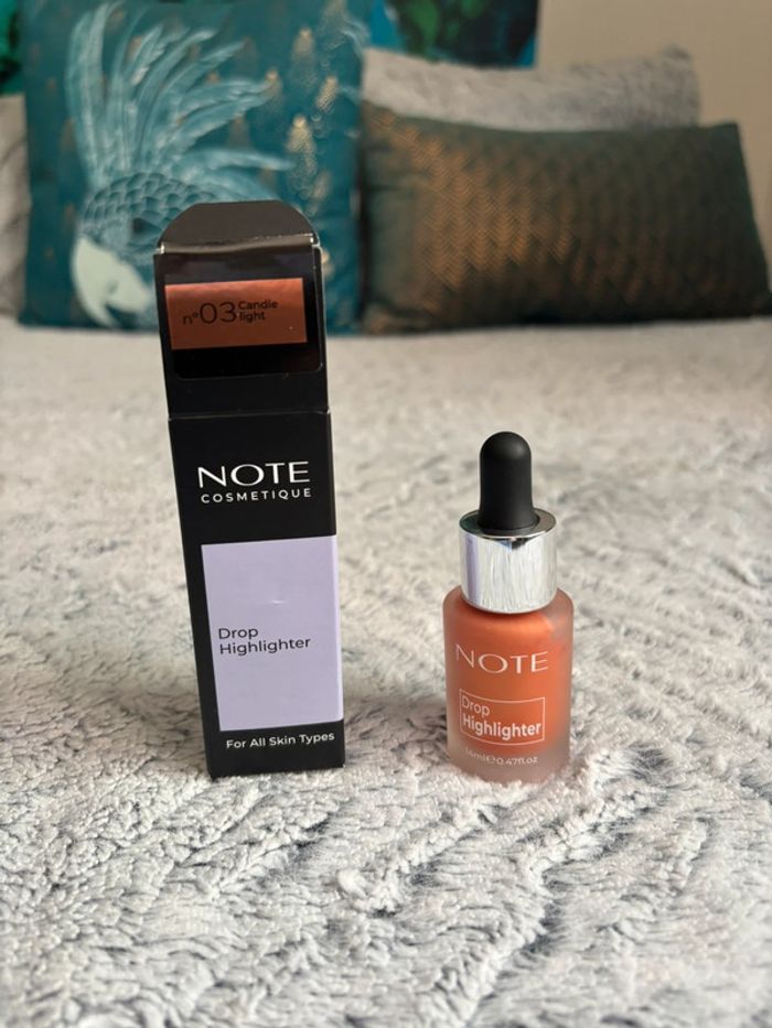 drop highlighter note cosmétique