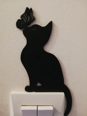 chat papillon  à poser