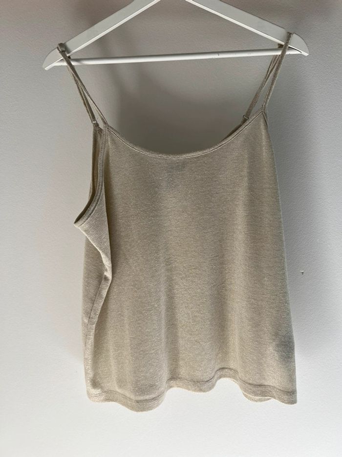 Débardeur Vero Moda beige/doré M