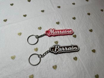 Porte-clés Impression 3D bicolore personnalisable
