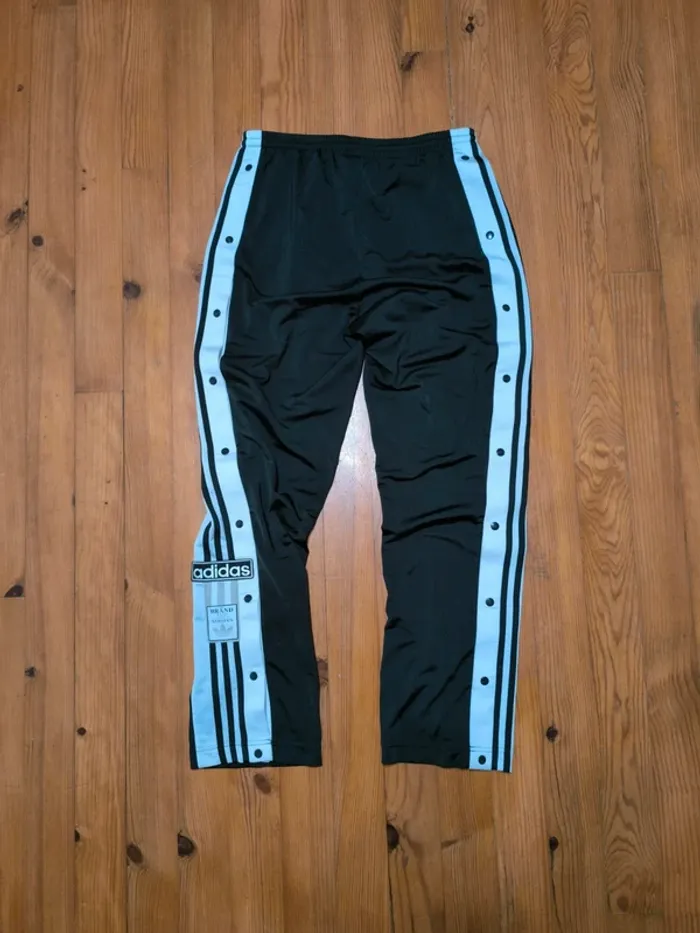 Pantalon Adibreak - Adidas - À boutons - Noir, Blanc - Taille L