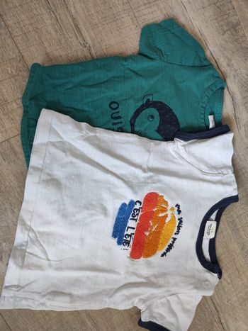 Lot tee shirt tape à l'oeil