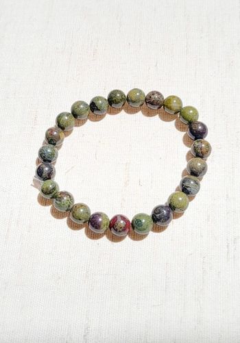 Bracelet en unakite naturelle