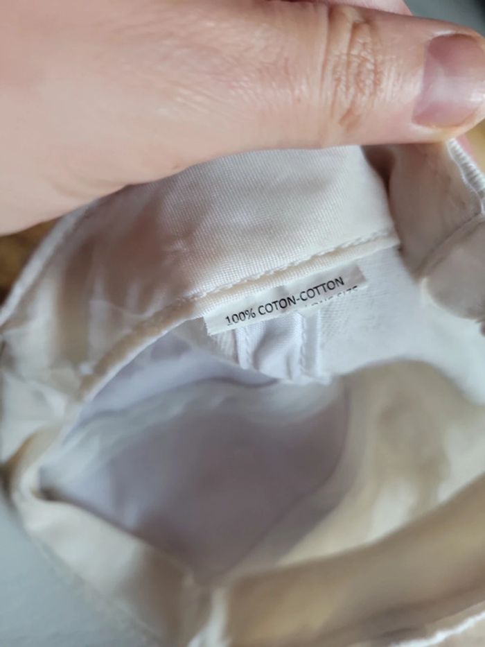 Casquette blanc crème enfant scratch - photo numéro 4