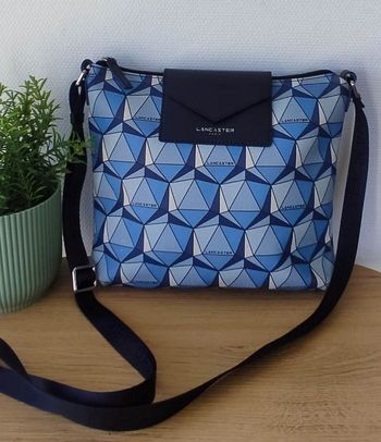 Sac Lancaster bleu bandoulière