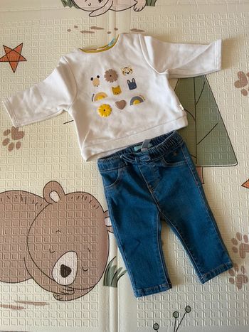 Ensemble bébé fille Obaïbi neuf sans étiquettes