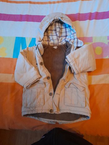 Manteau chaud 2 ans avec capuche