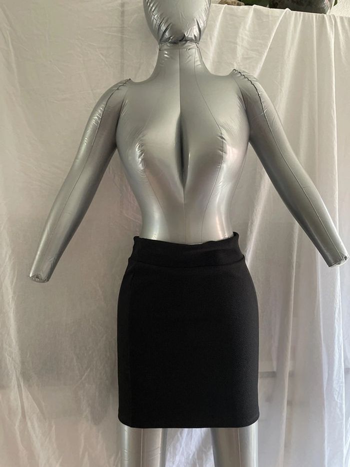 mini-jupe sans marque noir taille L