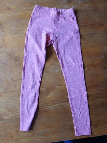 Legging rose fleuri
