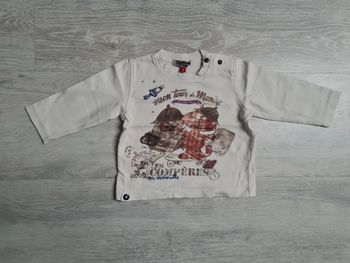 Tee shirt manches longues crème Catimini 12 mois