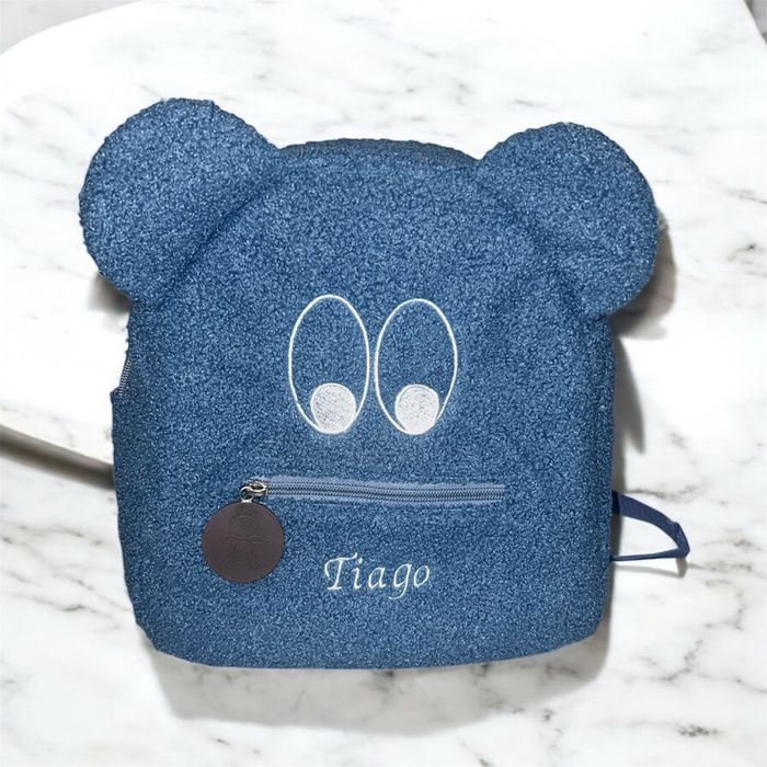 Sac à dos ourson personnalisé brodé - photo numéro 3