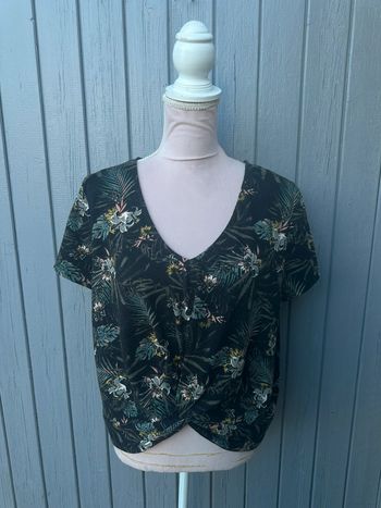 T-shirt manches courtes été fleuri 40/L