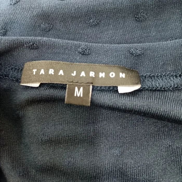 T-shirt bleu marine avec effet pois - Tara Jarmon - taille M - photo numéro 8