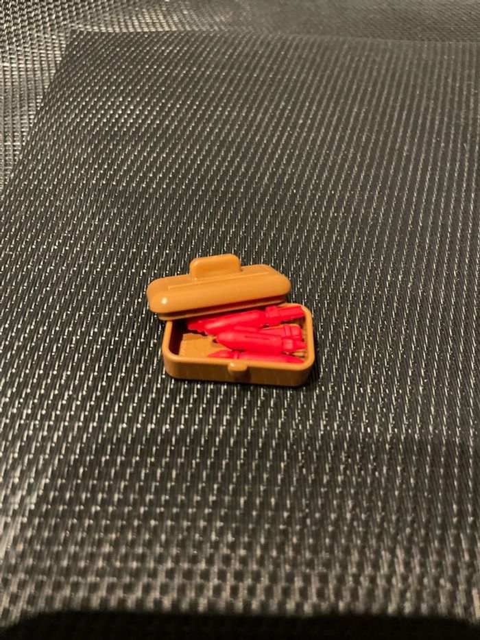 Playmobil petite boîte marron avec pinceaux crayon stylo-plume city life pièces détachées