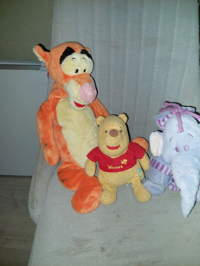 Ensemble peluches winnie tigrou