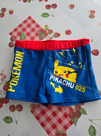 MAILLOT BAIN GARÇON PIKACHU TAILLE 8ANS