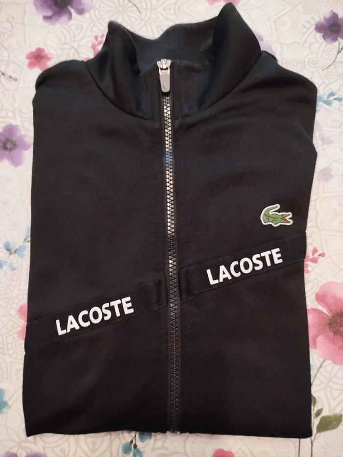 Sweat zippé Lacoste sport homme taille s - photo numéro 5