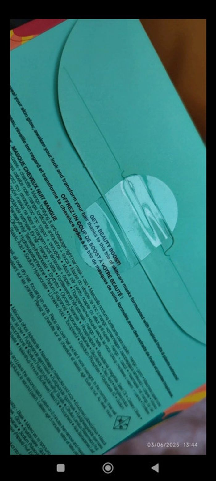 Sephora Tropical Trio de Masques Unidoses (Visage+Yeux+Cheveux) - photo numéro 3