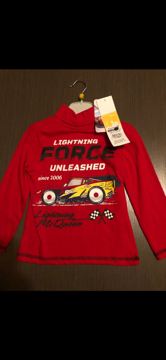 Sous pull garçon cars disney 3 ans