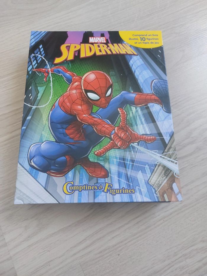 Coffret livre Spiderman avec figurines