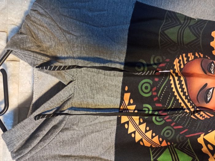 Sweat Long à Capuche Femme Gris Taille L Neuf - photo numéro 3