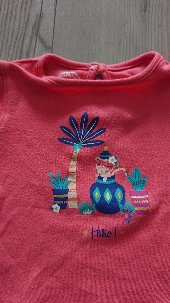 Tee shrit bébé fille 3 mois - photo numéro 2