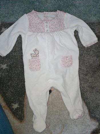 Pyjama velours mon premier major sergent major 3 mois neuf