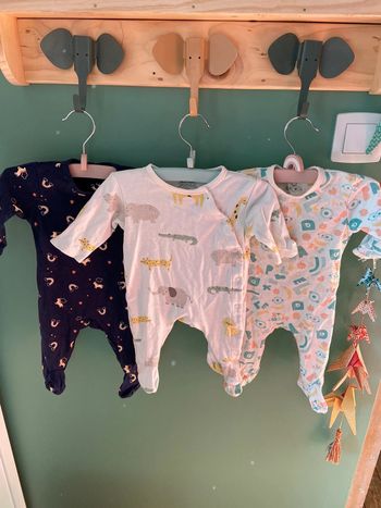 3 pyjamas Kiabi coton 3 mois