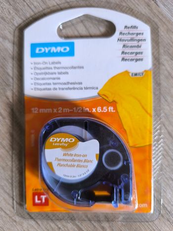 Ruban recharge Dymo Letra Tag