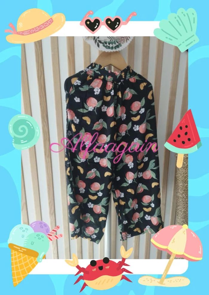 Pantalon fluide noir h&M 8ans - photo numéro 4