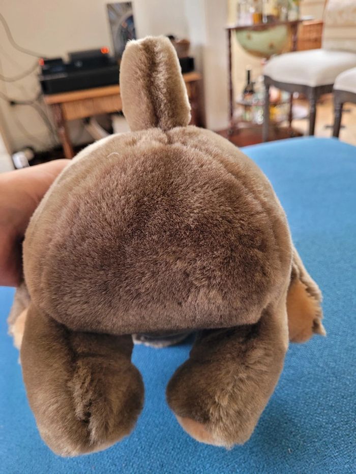 Peluche Hippopotame Steiff marron chair 30cm assis doux peluche traditionnelle collection - photo numéro 6