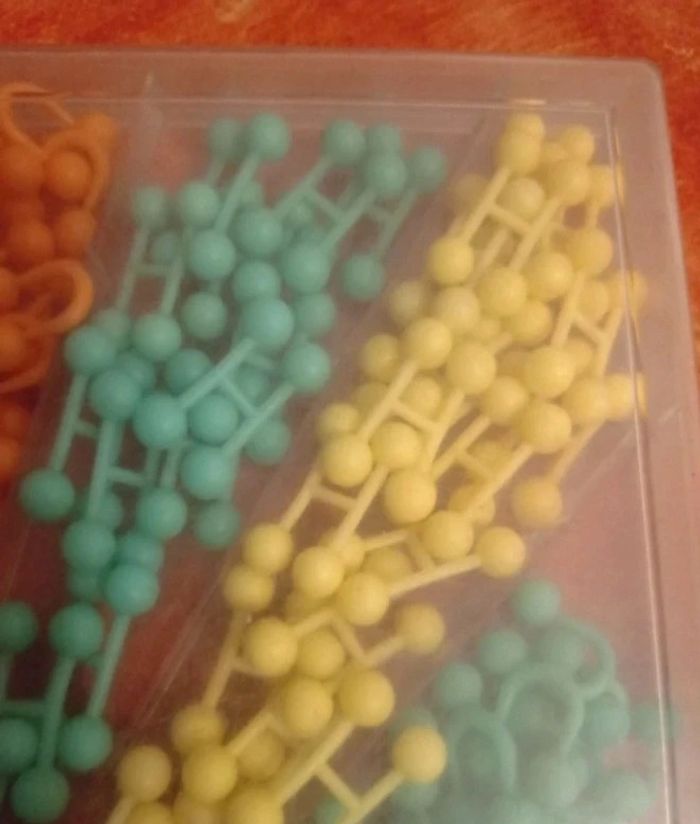 Jeu ancien de perles , anneaux vintage - photo numéro 2