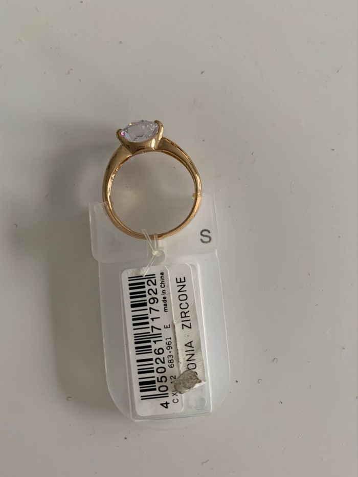 Bague dorée strass - photo numéro 2