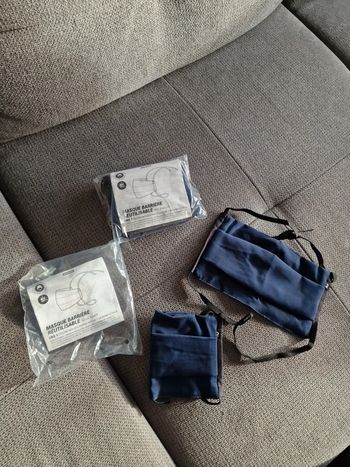 Lot de 2 packs de 2 masques barrière