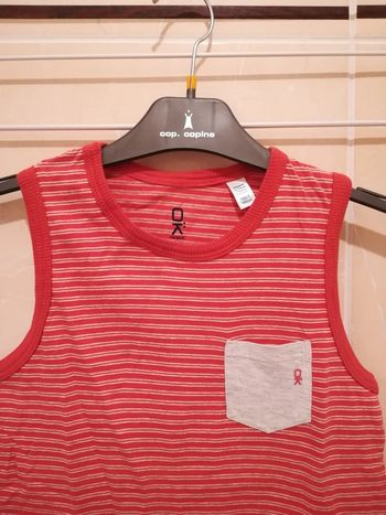 Débardeur neuf à rayures T8 ans (garçon) - V92B