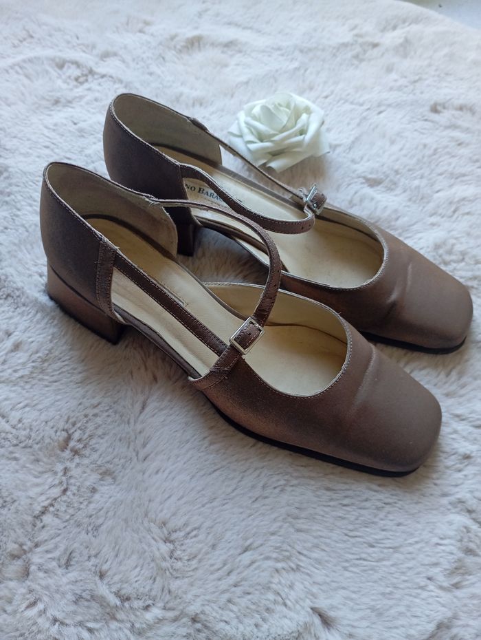 Mocassin femme en cuir satinée Luciano barachini taille 39