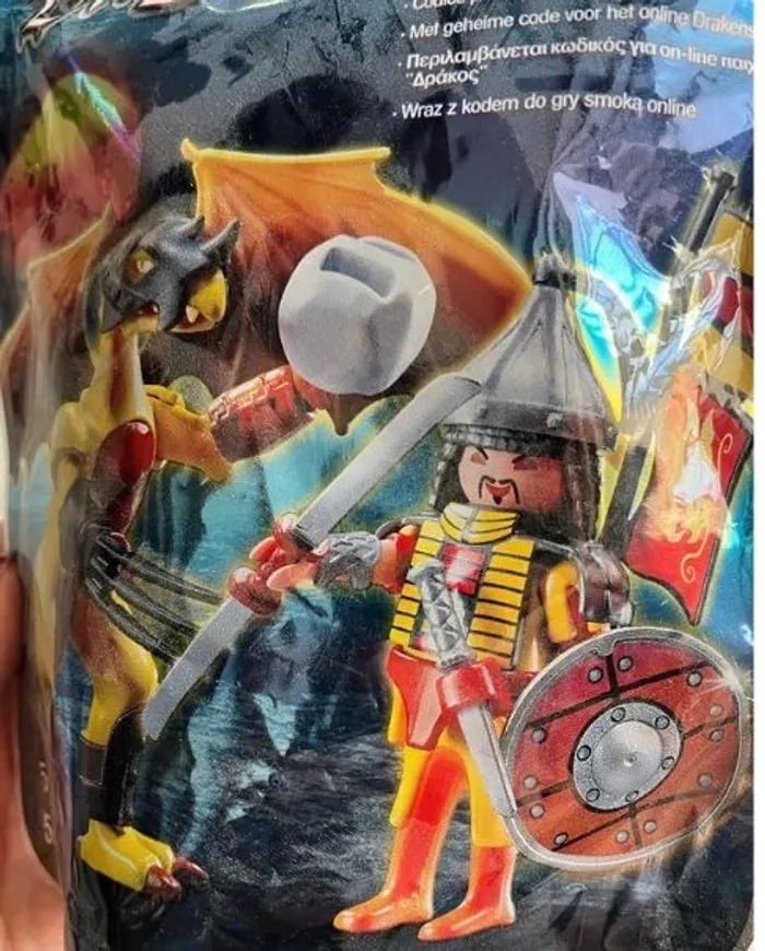 Playmobil 5462 neuf dragon et guerrier - photo numéro 3