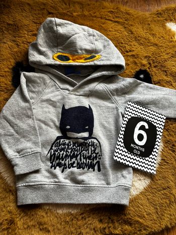 Sweat gris BATMAN t.6m