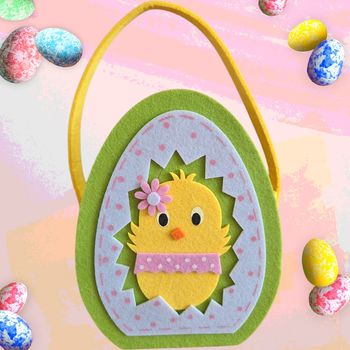 Panier en feutrine NEUF 🐣