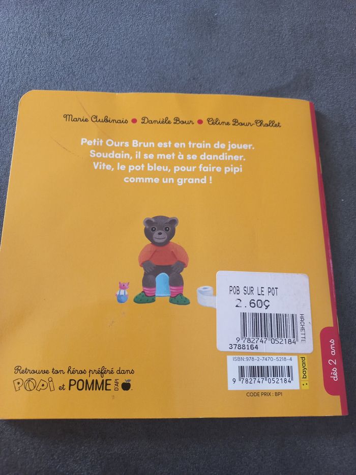 Livre petit ours brun sur le pot bebe - photo numéro 2